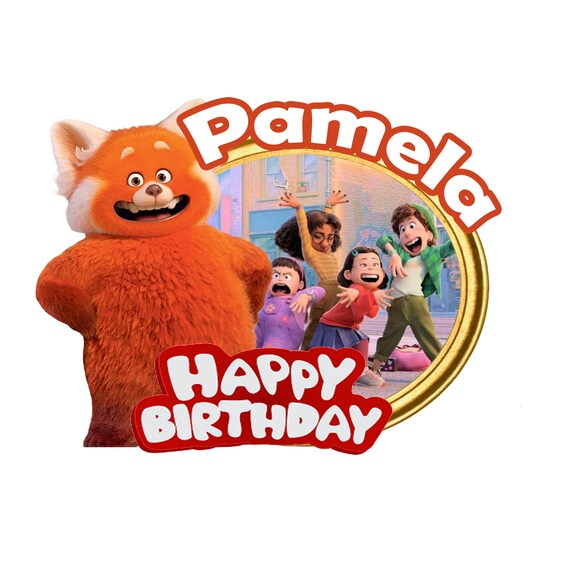 Turning Red Inspired Cake Topper/panda/ Pixars Turning