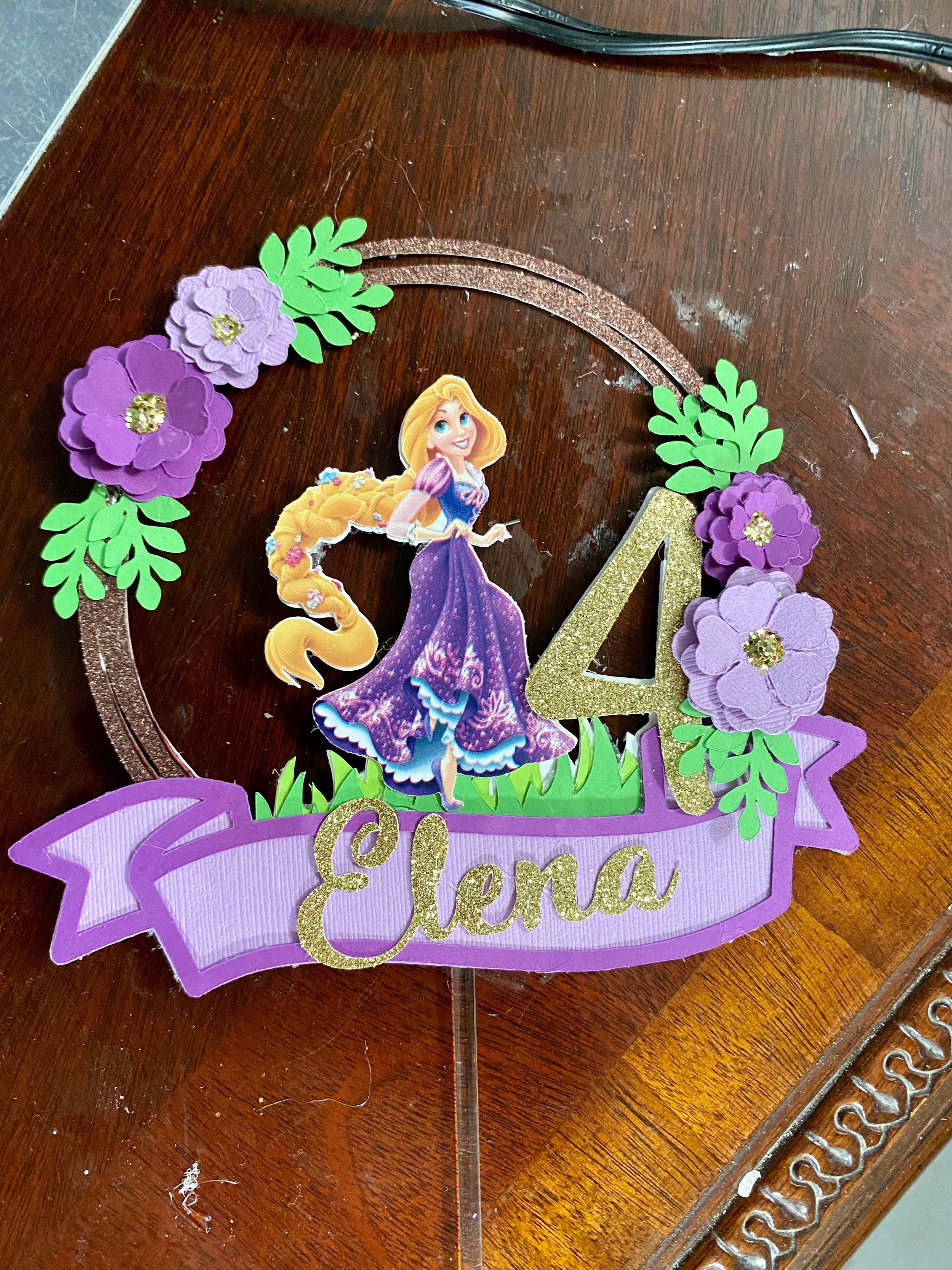 Customize Rapunzel cake topper Tangled cake topper Girl cake Etsy