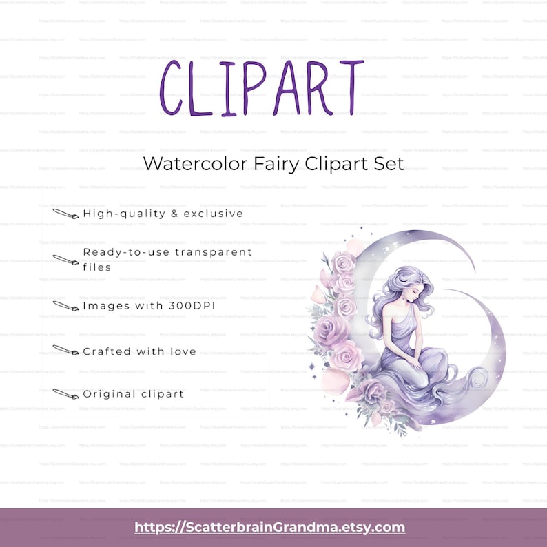 Watercolor Fairy Clipart Bundle | Whimsical Pastel Fairy Illustrations ...