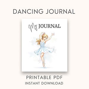 Dancing Journal | Weekly Dance Tracker | Printable Ballet Journal | Dance Class Planner | PDF Digital Download