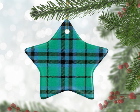 Christmas 2022 In Austin Austin Tartan Ornament Scottish Clan Tartan 2022 Christmas | Etsy