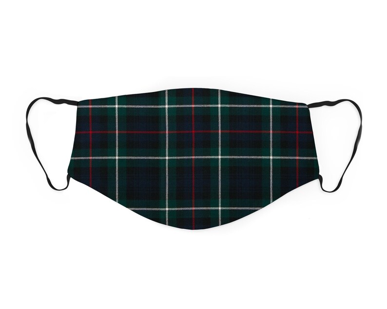 Mackenzie Tartan Face Mask Scottish Clan Face Mask Scotland Etsy