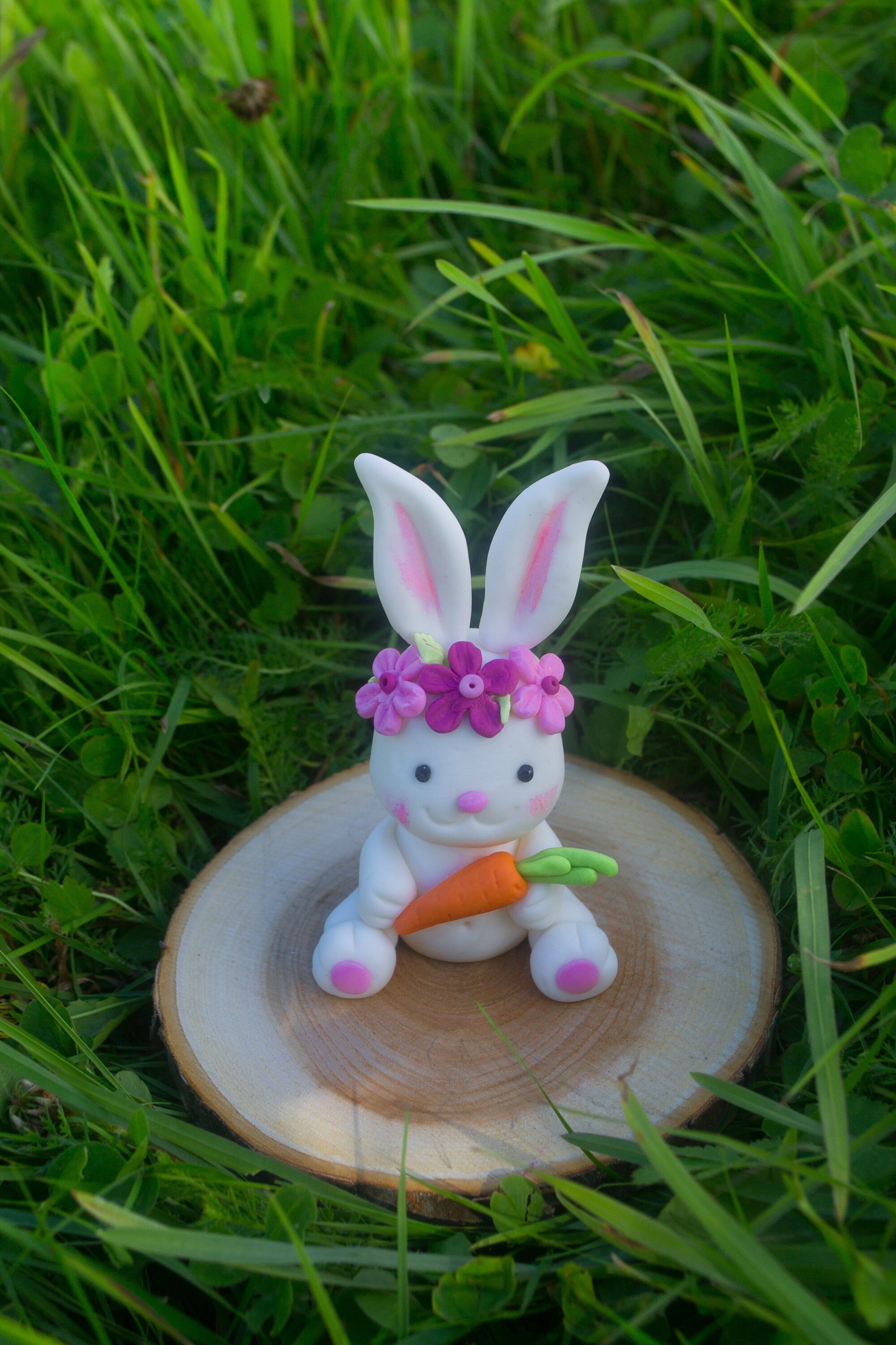 Bunny Cake Topper Custom Cake Topper Fondant Bunny Bunny Etsy