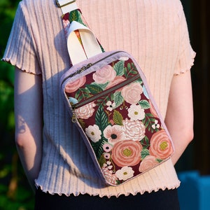 Sac à dos floral rose, Mini sac à dos pour femmes ou adolescents, sac à main en papier fusil, sac de voyage Crossbody, cadeau pour elle