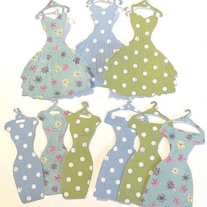 Découpes de robe en papier, LIVRAISON GRATUITE AUX ÉTATS-UNIS Robe en papier, formes de robe,