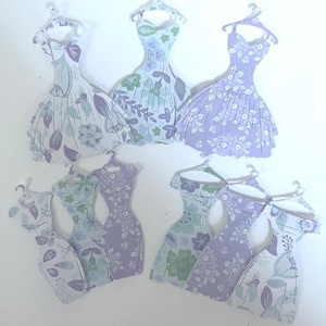 Forme de robe en papier découpé, LIVRAISON GRATUITE AUX ÉTATS-UNIS- Robe en papier découpé