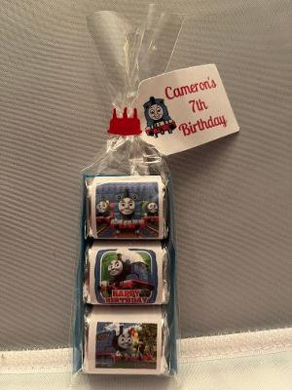 THOMAS THE TANK TRAIN ENGINE HERSHEY NUGGET WRAPPERS BIRTHDAY PARTY FAVORS 