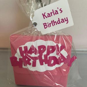 Happy Birthday Notepad Favor birthday favor unique favors party favors happy birthday gifts