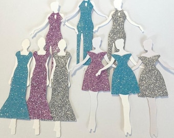 paper dress cut out 25 Pack - Paper Dress Shape, Paper Dress Cut Out, Dress Die Cut, Paper Clothing Shapes, Paper Scrapbook Supplies, Card Making Supplies