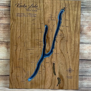 Keuka Lake 3D Layered Map