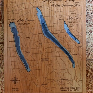 Skaneateles Lake 3D Layered Map