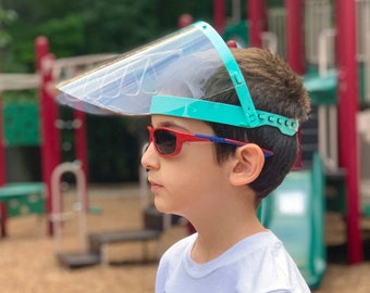 Lightweight Transparent Safety Face Protective Full Face Covering with Elastic Band for Children 6Pcs Kids Face S̲h̲i̲e̲l̲d̲
