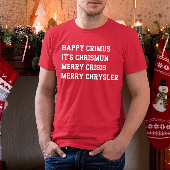 Merry Chrysler Short Sleeve Shirt Happy Crimus Funny - Etsy Canada