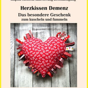 Poduszka w kształcie serca, poduszka dla osób z demencją, koc, stymulacja sensoryczna, stymulacja dla osób z chorobą Alzheimera, demencją, autyzmem, terapia, rozwój umiejętności motorycznych, Dzień Matki, Dzień Ojca, urodziny, prezent