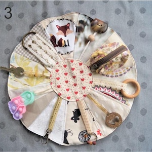 Dementia blanket penguin owl fox cricket cat fidget blanket for seniors Alzheimer's, dementia, autism, therapy - haptic motor skills activation small