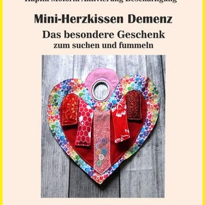 Kocyk sensoryczny z sercem dla osób z demencją, kocyk sensoryczny dla osób z chorobą Alzheimera, demencją, autyzmem, terapią, dotykiem, umiejętnościami motorycznymi, sensorycznymi, dla seniorów, na Dzień Matki, na Dzień Ojca, na urodziny, na prezent