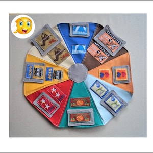 Manta para la demencia, manta antiestrés para personas mayores – manta de actividades para el Alzheimer, la demencia, el autismo, terapia – activación de habilidades motoras hápticas – trabajo manual