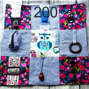 Manta para demencia V Búho Tortuga Dinosaurios Mariquita Erizo Caballo Poni Elefante Jirafa Búhos Mono Alzheimer Demencia Autismo Habilidades motoras hápticas D200