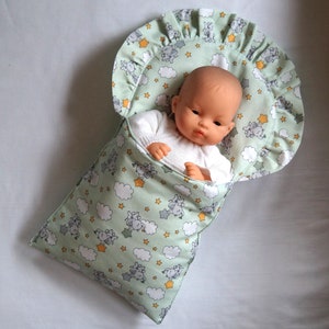 Doll bedding sleeping bag pillow doll teddy teddy bear cuddly toy doll bed cradle doll pram cart equipment reborn realborn