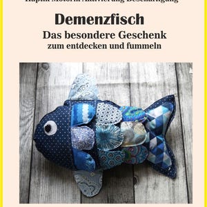 Pesce antidepressivo, coperta antidepressiva per anziani, terapia per demenza e autismo – abilità motorie aptiche, Alzheimer, festa della mamma, festa del papà, regalo di compleanno