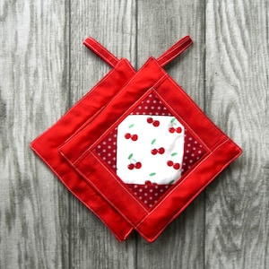 Set Potholders Kitchen Cooking Baking Grilling Decoration Gift Mother&#39;s Day Birthday Oven Gloves
