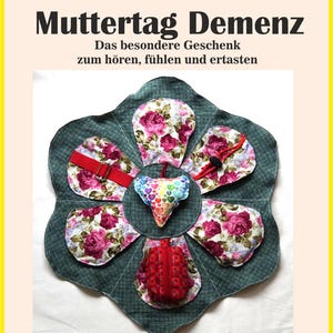 Dementia blanket, fidget blanket, flower blanket, Alzheimer's, autism, ADHD, therapy, haptic, motor skills, sensory, seniors, Mother's Day, Father's Day, birthday, gift