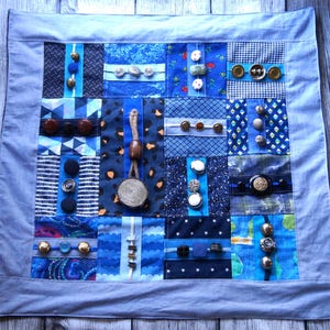 New! Magnetic blanket with button labyrinth. Nesting blanket for dementia patients and seniors – dementia and autism therapy – haptic motor skills – Alzheimer&#39;s