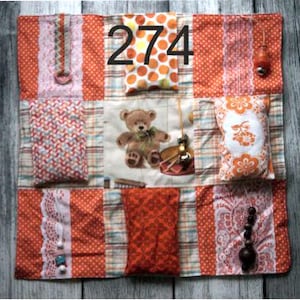 Manta para la demencia, osito de peluche, pájaro, tejón, zorro, manta antiestrés, Alzheimer, autismo, terapia, habilidades motoras hápticas, habilidades sensoriales, Día de la Madre, Día del Padre, Cumpleaños D126