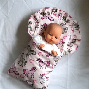 Doll bedding sleeping bag pillow doll teddy teddy bear cuddly toy doll bed cradle doll pram cart equipment reborn realborn