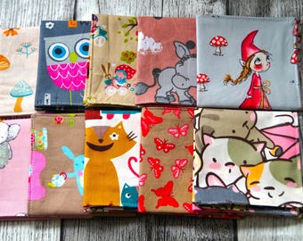 Extra offer 10 pieces children&#39;s handkerchiefs organic cotton children&#39;s birthday gift zero waste ecological environmentally friendly sustainable