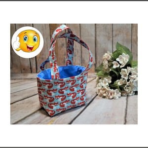 Kindertasche blau mit weißen Punkten Spieltasche Geschenktasche Geburtstag Weihnachten Ostern Kinderküche Kaufladen Laufrad Roller Laufrad