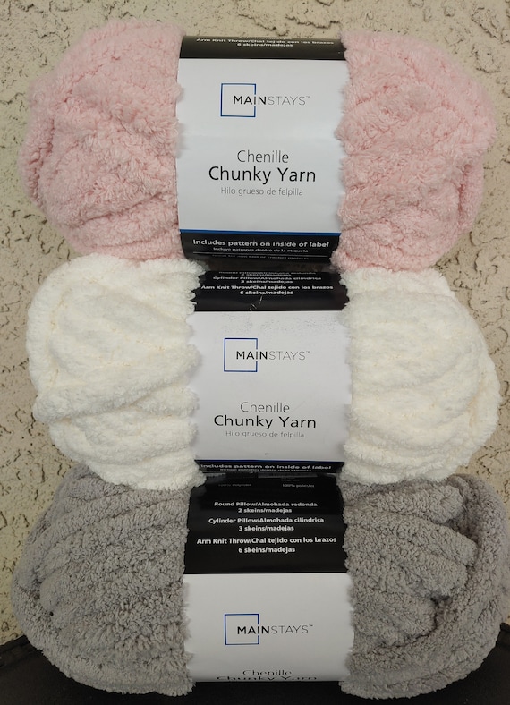 Mainstay chenille chunky yarn sale