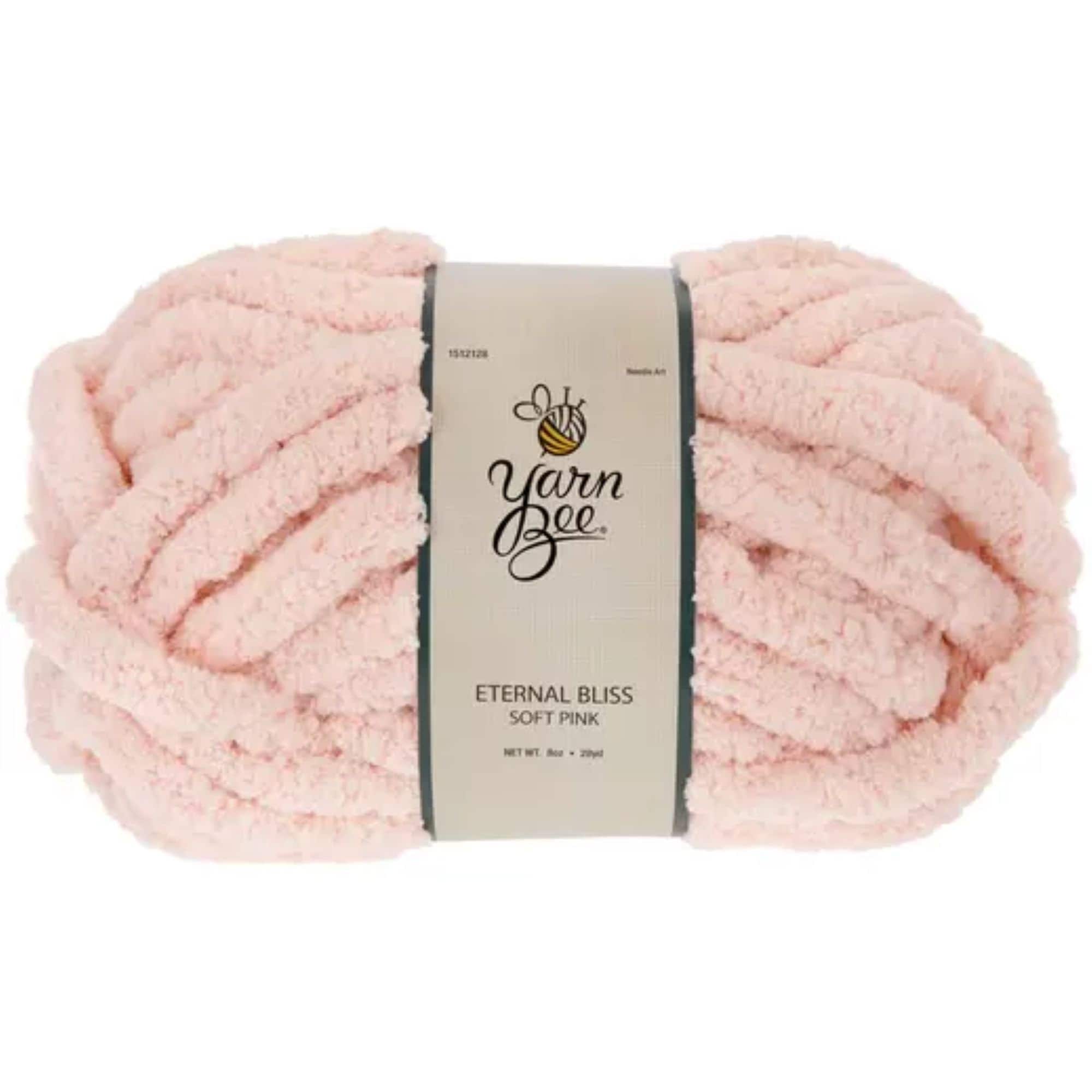 Yarn Bee Jumbo Polyester Yarn: Eternal Bliss Soft Pink or Cuddly One ...