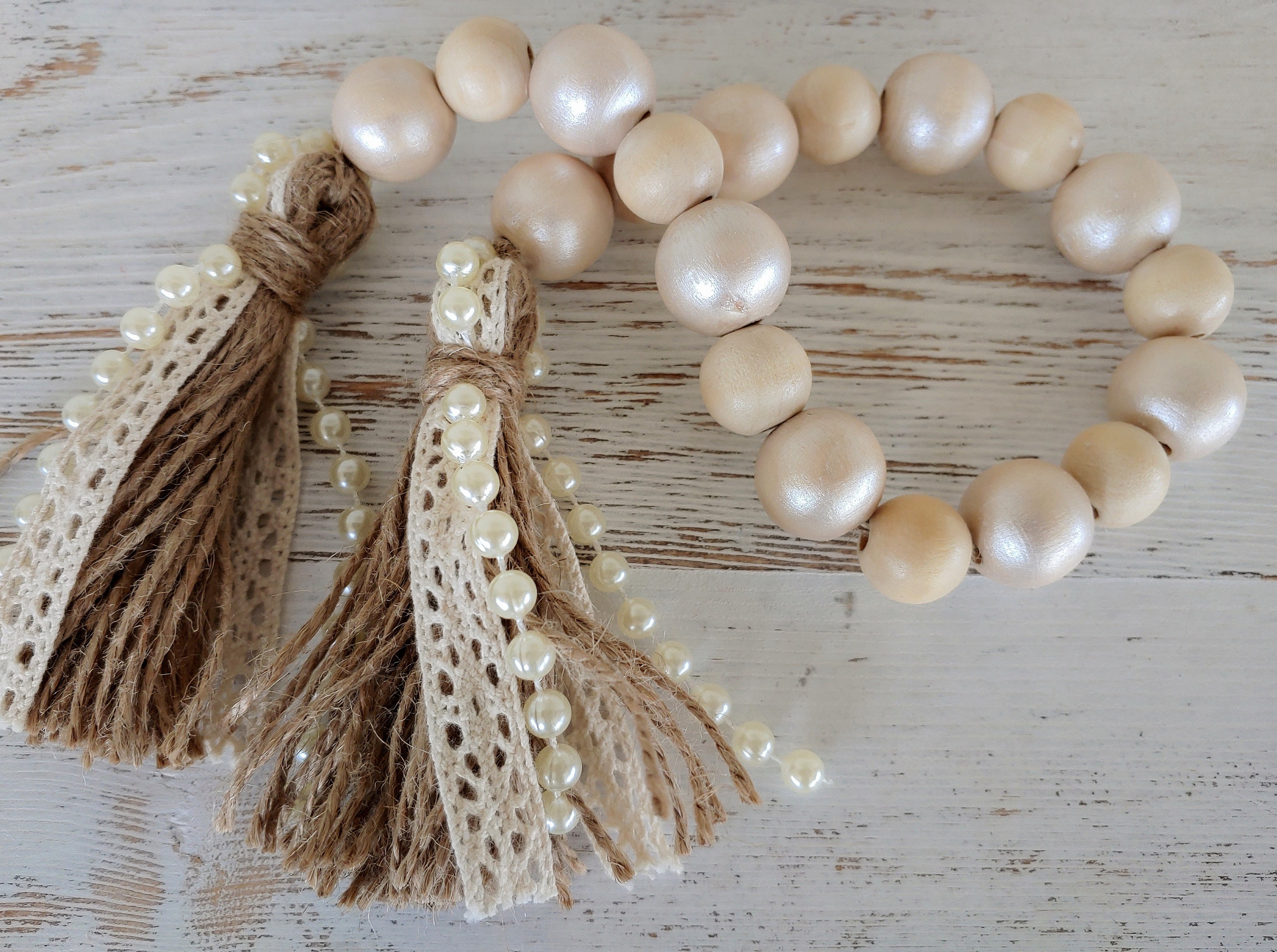 Wood Bead Kmart Bead Garland Wooden Bead Garland Kmart Vintage