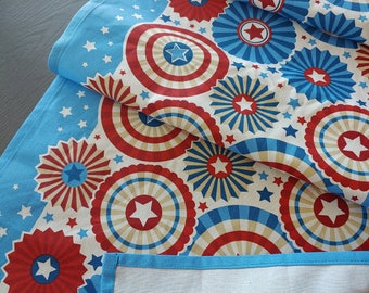 Handmade Patriotic Table Runner: USA Celebration Cotton Decor