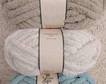 Yarn Bee Eternal Bliss Jumbo Polyester Yarn - 8oz, Spa Blue