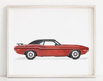 Muscle Car Wall Art Etsy