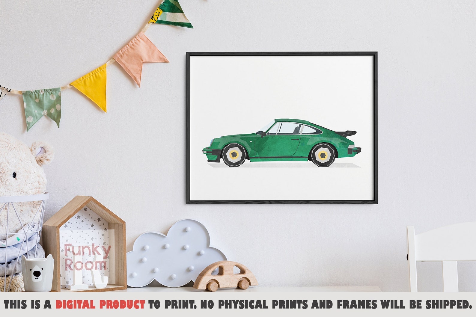 Car Printable Art Kids Classic Car Prints Transportation Etsy