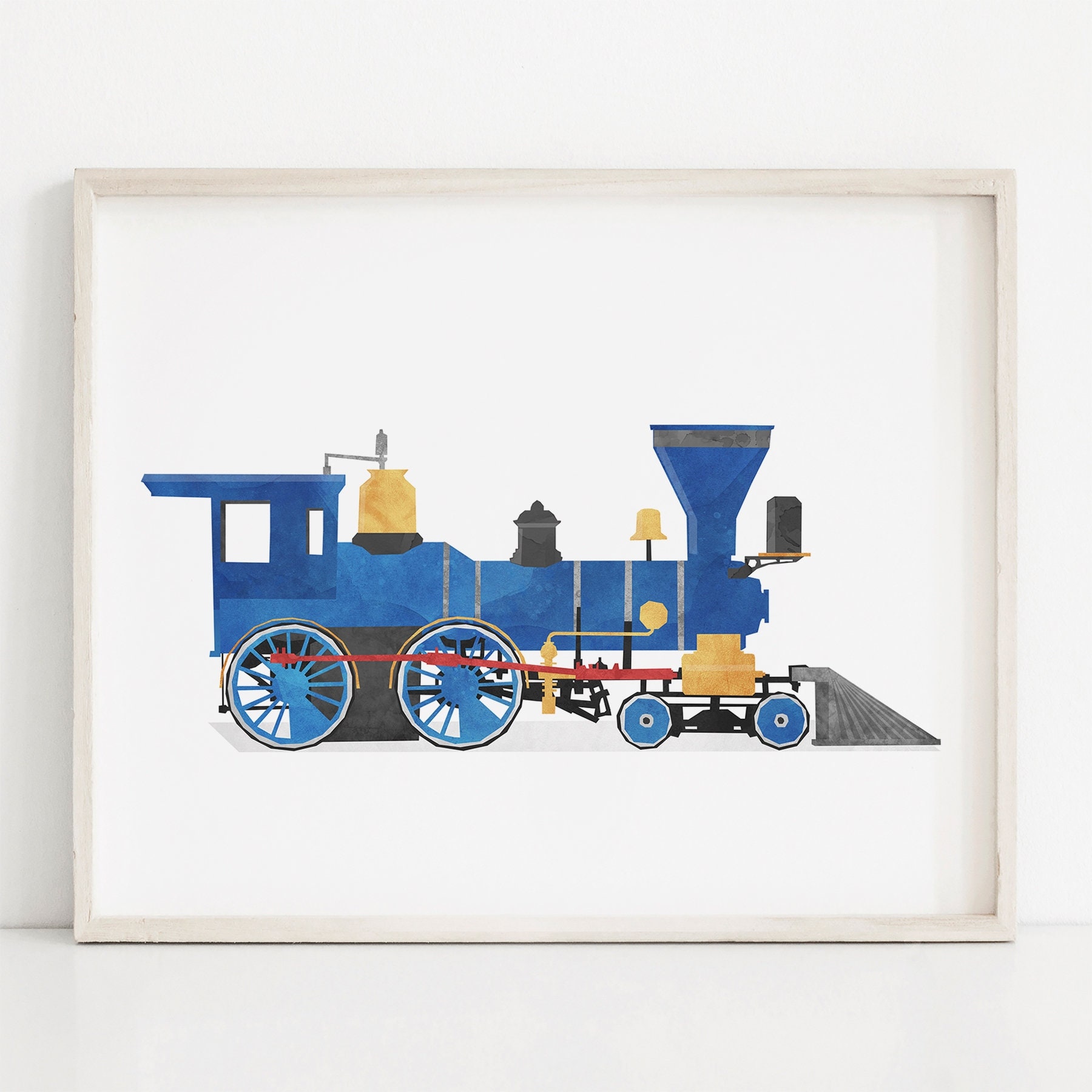 Train Wall Art Kids Room Train Print Steam Etsy