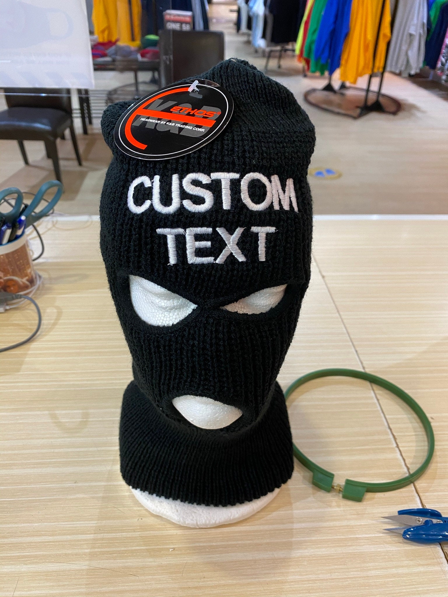 Wholesale Knitted 1 2 3 Hole Full Face Mask Custom Designer Ski