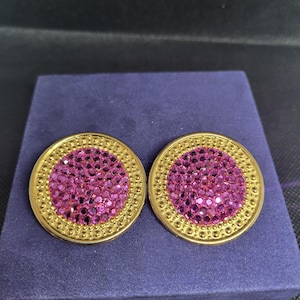 Vintage Richard Kerr Bedazzled Clip-on Earrings