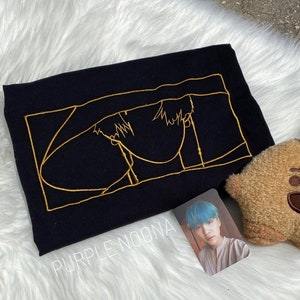 Daechwita Embroidered tee: Kpop YOONGl Unisex t-shirt