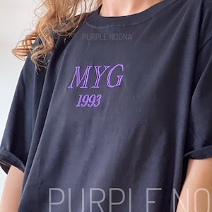 Embroidered MYG T-Shirt, Kpop  Unisex tee