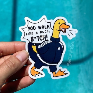 Pegatina de RM rpwp, Caminas como un pato perra, Pegatinas de vinilo para la ingle, Namjoon, ¡Perdidos!, Lugar correcto, persona equivocada, Índigo, Joonie, Nueces