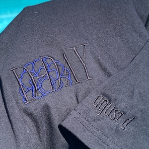 D-day embroidered t-shirt, Suga tee, Agust D t shirt, Yoongi, Haeguem, Daechwita, Snooze, SDL, Burn it