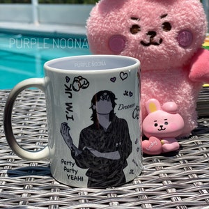 Jungkook Color Morphing Mug, Seven 11oz, JK, Kookie, Still with you, Dreamers, My you, Euphoria