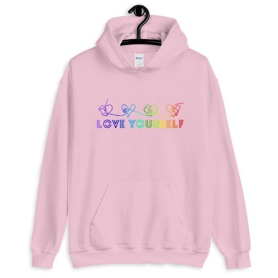 Ladies Unisex Floral BTS Sweatshirt Love Yourself 承 Her Hoodie