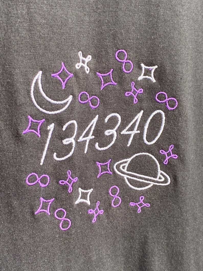 Embroidered 134340 Sweatshirt, Pluto sweater, Kpop Butter hoodie 画像 4