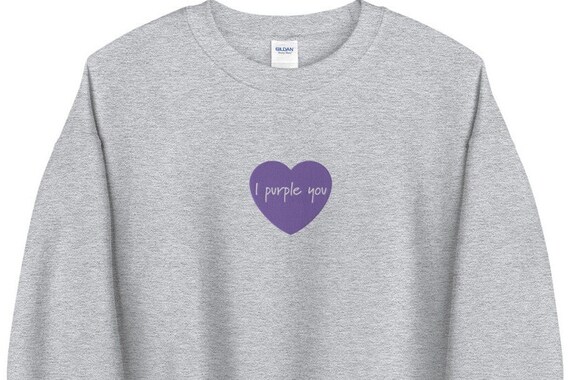 Bordado I purple you Sudadera suéter Kpop sudadera con | Etsy España