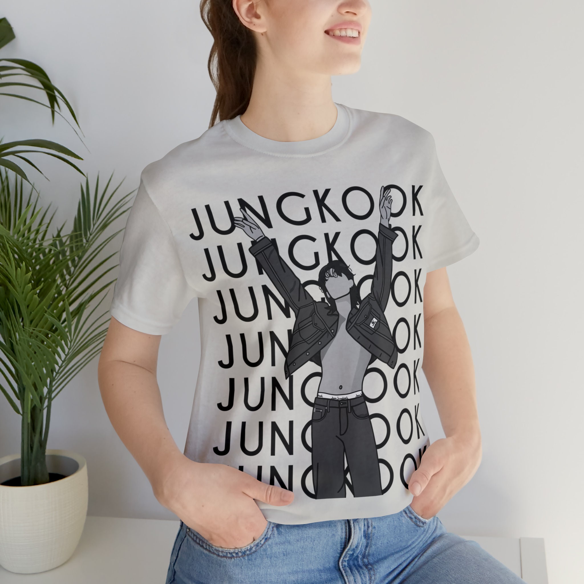 Jungkook Iconic Look Tee Kookie T-shirt Kpop Tee Jk T - Etsy